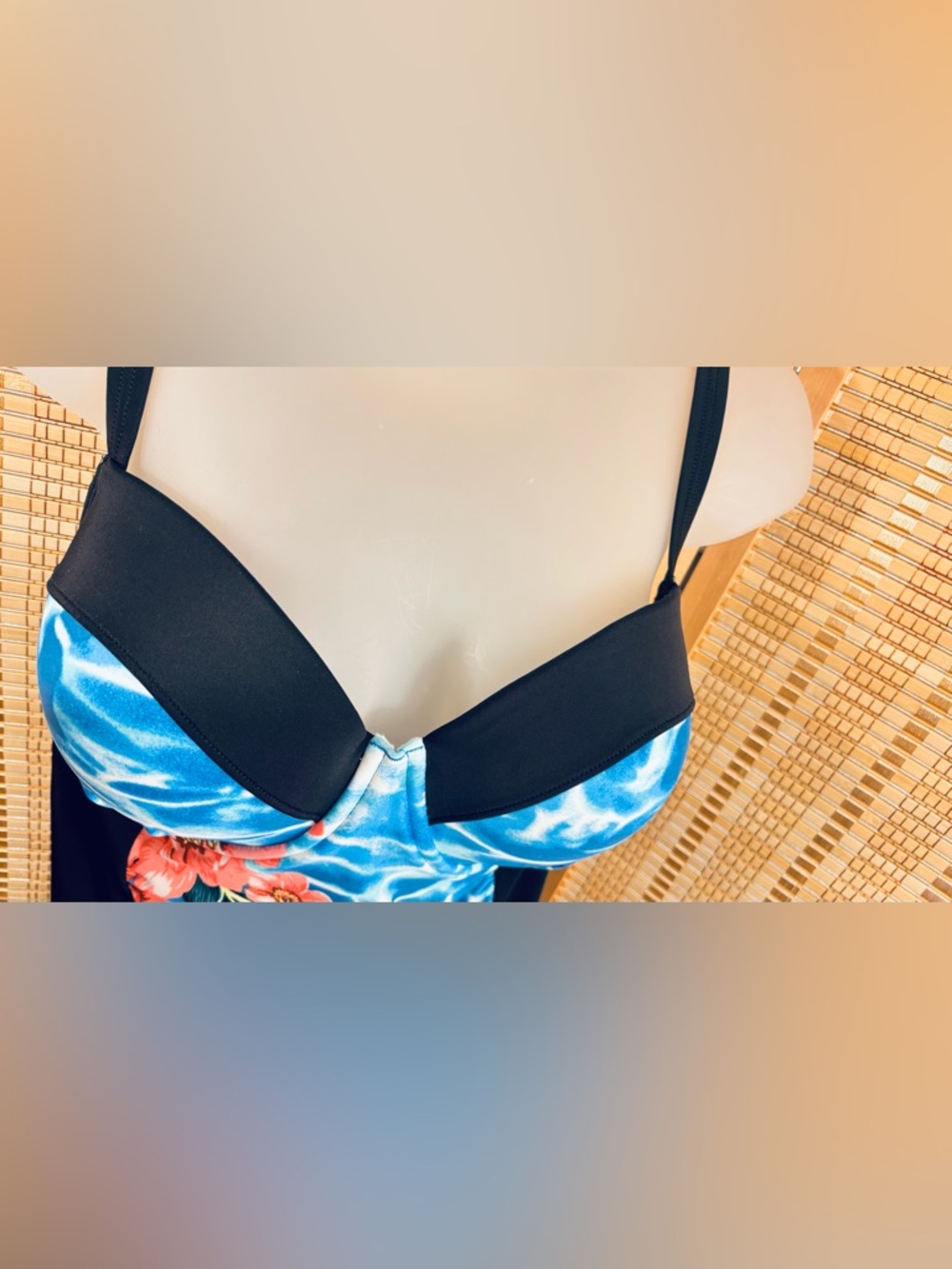 Torrid Adorable floral black  full coverage plus size 0 swimsuit one piece - Picture 6 of 16